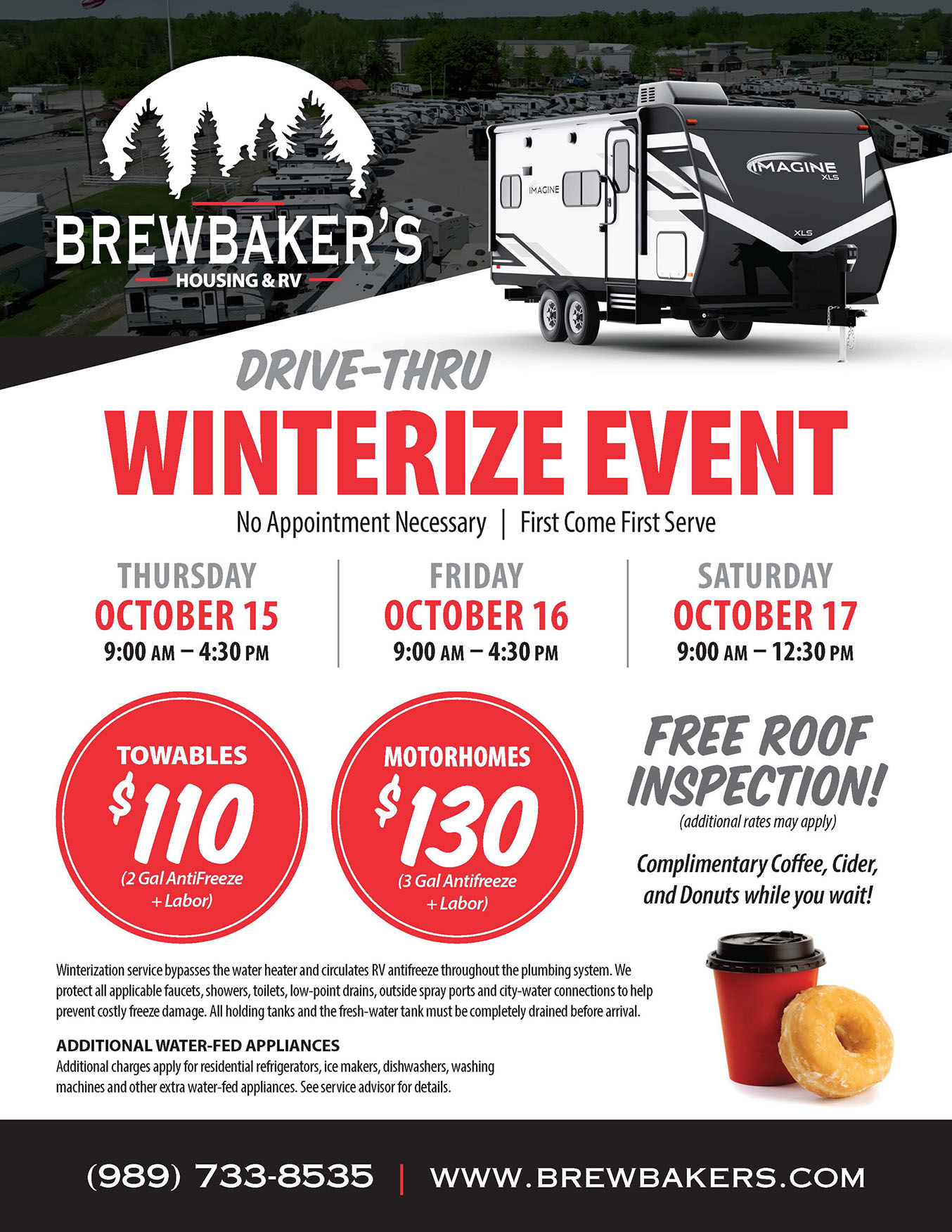 Brewbakers Winterization Event Flyer